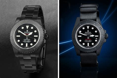 This Blacked Out Rolex Military Submari